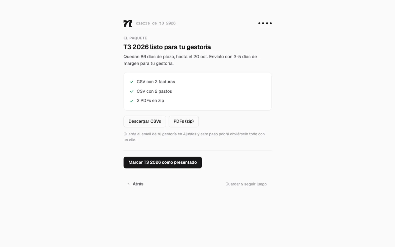 Para la gestoría