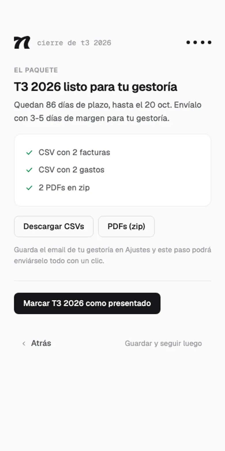 El cierre, también en el móvil